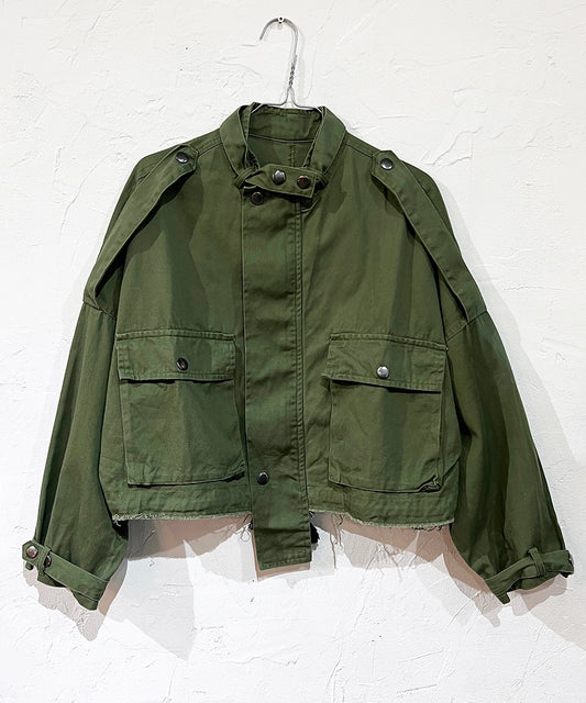 Vintage - cut off military design jacket