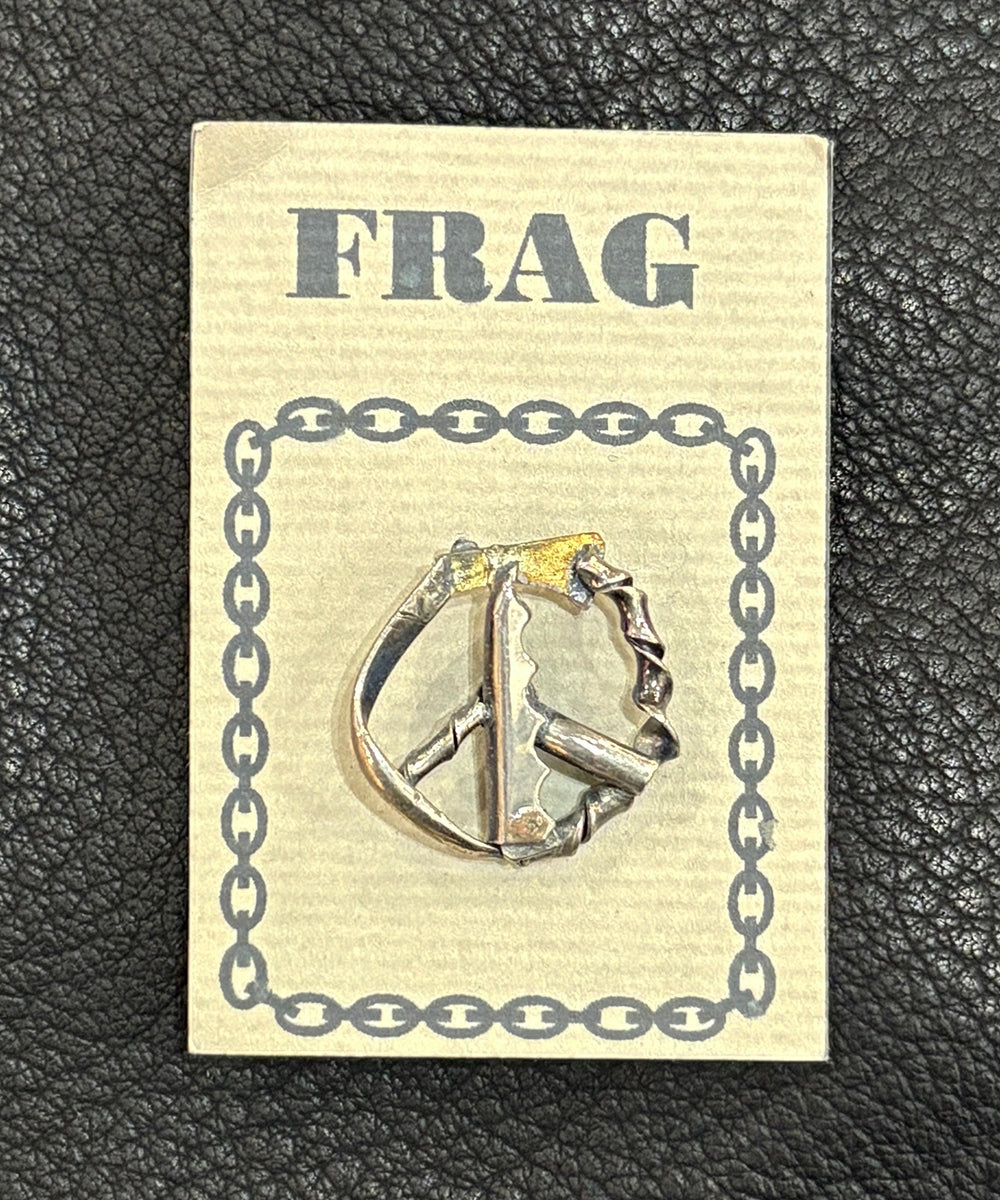 FRAG - SILVER＆BRASS RECYCLE PEACE MARK PINZ