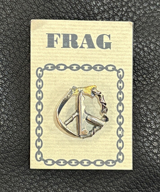 FRAG - SILVER＆BRASS RECYCLE PEACE MARK PINZ