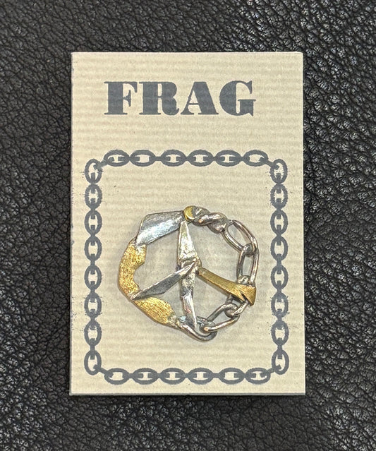 FRAG - SILVER＆BRASS RECYCLE PEACE MARK PINZ