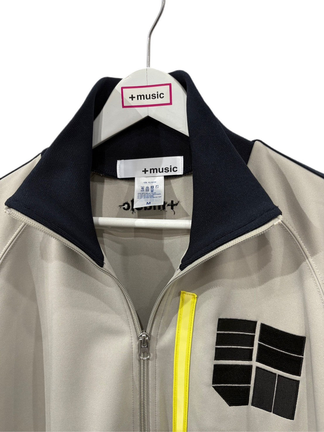 +music  Apparel “Future Nature” - Minimal music reflective track jacket / Sand:heavy_multiplication_x:Yellow ONLINE STORE PAGE | プラスミュージック アパレル “フューチャー ネイチャー” - ミニマル ミュージック リフレクティブ トラック ジャケット / サンド :heavy_multiplication_x:イエロー オンライン ストア ページ 商品画像