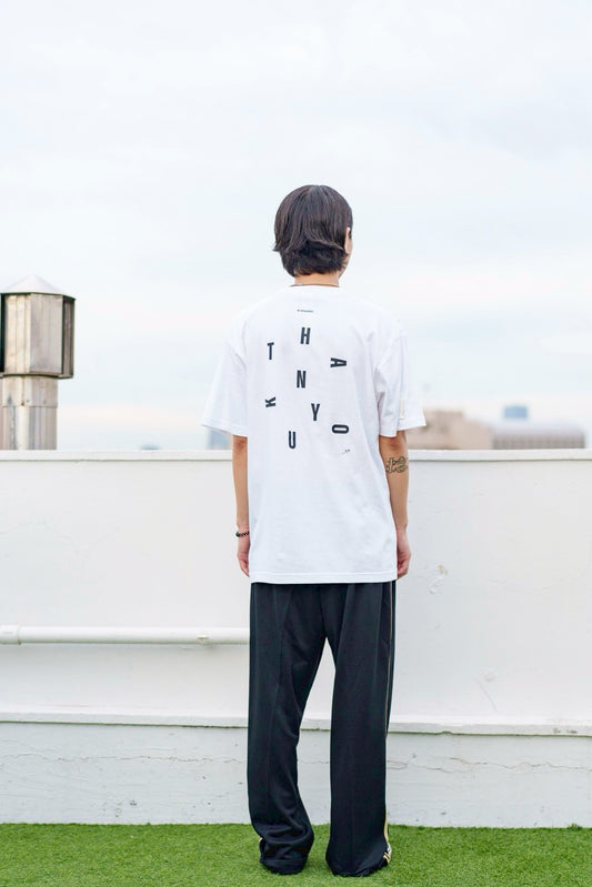 +music  Apparel "Future Nature" - Thank you message T-shirt / White ONLINE STORE PAGE | プラスミュージック アパレル “フューチャー ネイチャー” - サンキュー メッセージ ティーシャツ / ホワイト オンライン ストア ページ 商品画像