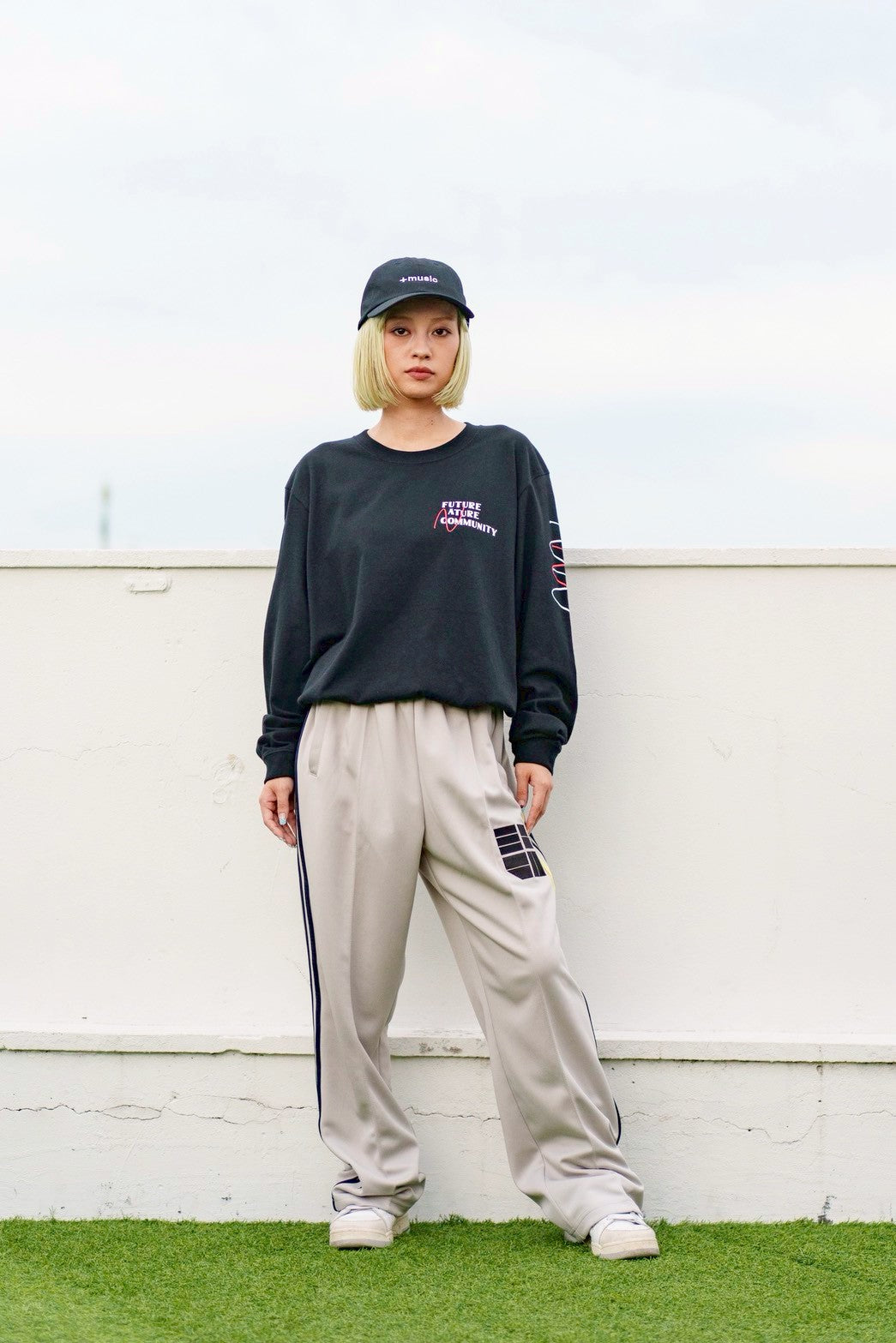 +music  Apparel “Future Nature” - Minimal music reflective track pants / Sand:heavy_multiplication_x:Yellow ONLINE STORE PAGE | プラスミュージック アパレル “フューチャー ネイチャー” - ミニマル ミュージック リフレクティブ トラック パンツ / サンド:heavy_multiplication_x:イエロー オンライン ストア ページ 商品画像