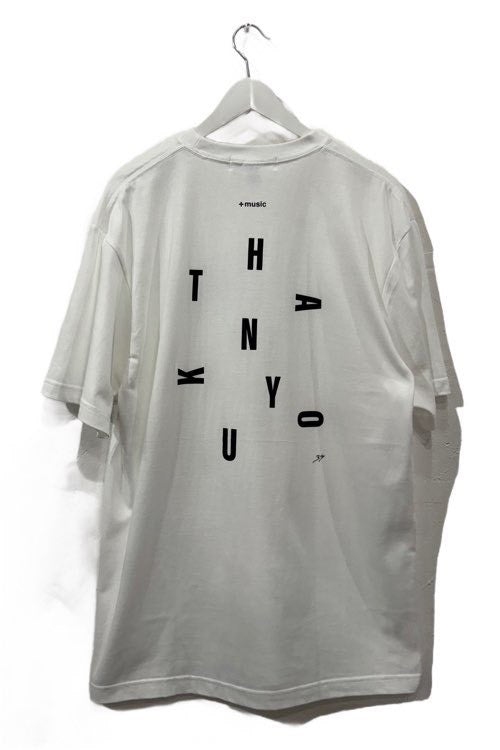 +music  Apparel "Future Nature" - Thank you message T-shirt / White ONLINE STORE PAGE | プラスミュージック アパレル “フューチャー ネイチャー” - サンキュー メッセージ ティーシャツ / ホワイト オンライン ストア ページ 商品画像
