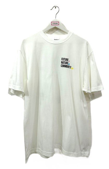 +music  Apparel "Future Nature" - Thank you message T-shirt / White ONLINE STORE PAGE | プラスミュージック アパレル “フューチャー ネイチャー” - サンキュー メッセージ ティーシャツ / ホワイト オンライン ストア ページ 商品画像