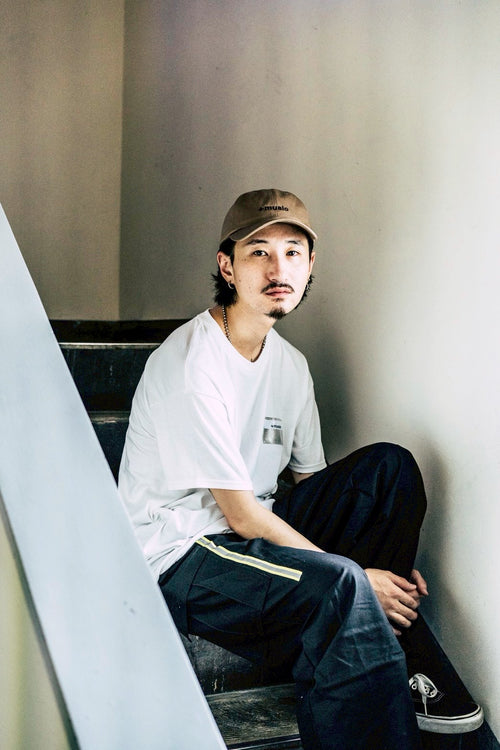 +music  Apparel "Future Nature" - Enbroidered +music cap / Sand ONLINE STORE PAGE | プラスミュージック アパレル “フューチャー ネイチャー” - エンブロイダード プラスミュージック キャップ / サンド オンライン ストア ページ 商品画像