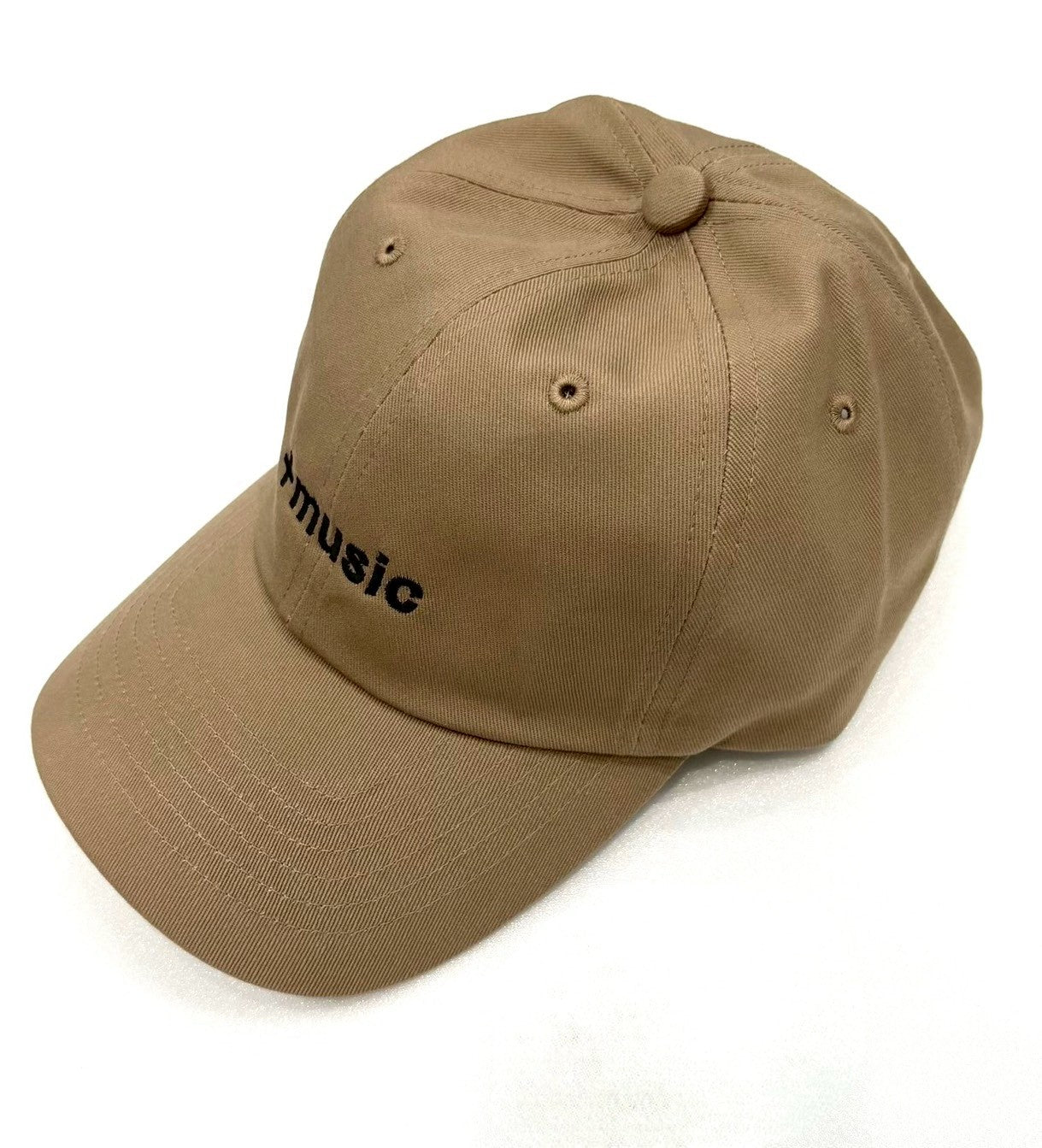 +music  Apparel "Future Nature" - Enbroidered +music cap / Sand ONLINE STORE PAGE | プラスミュージック アパレル “フューチャー ネイチャー” - エンブロイダード プラスミュージック キャップ / サンド オンライン ストア ページ 商品画像