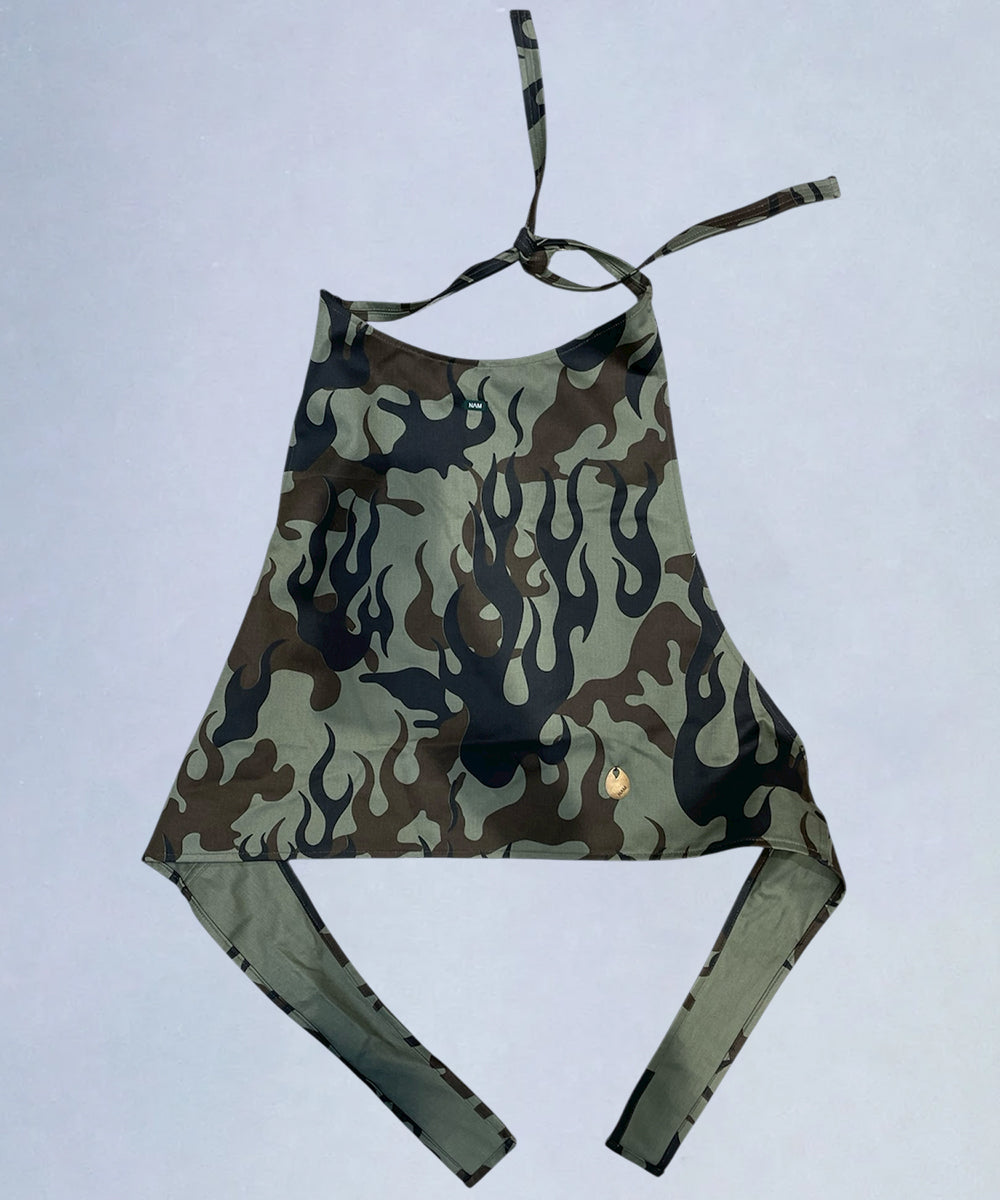 NAM - HEAD APRON - FIRE CAMO / KHAKI