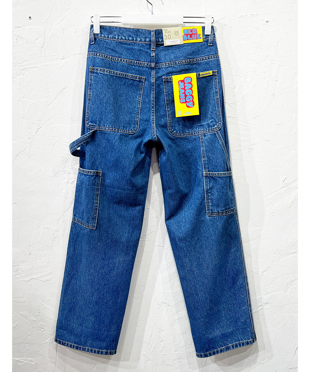 NEO BLUE - Baggy Carpenter Jeans_MEDIUM INDIGO