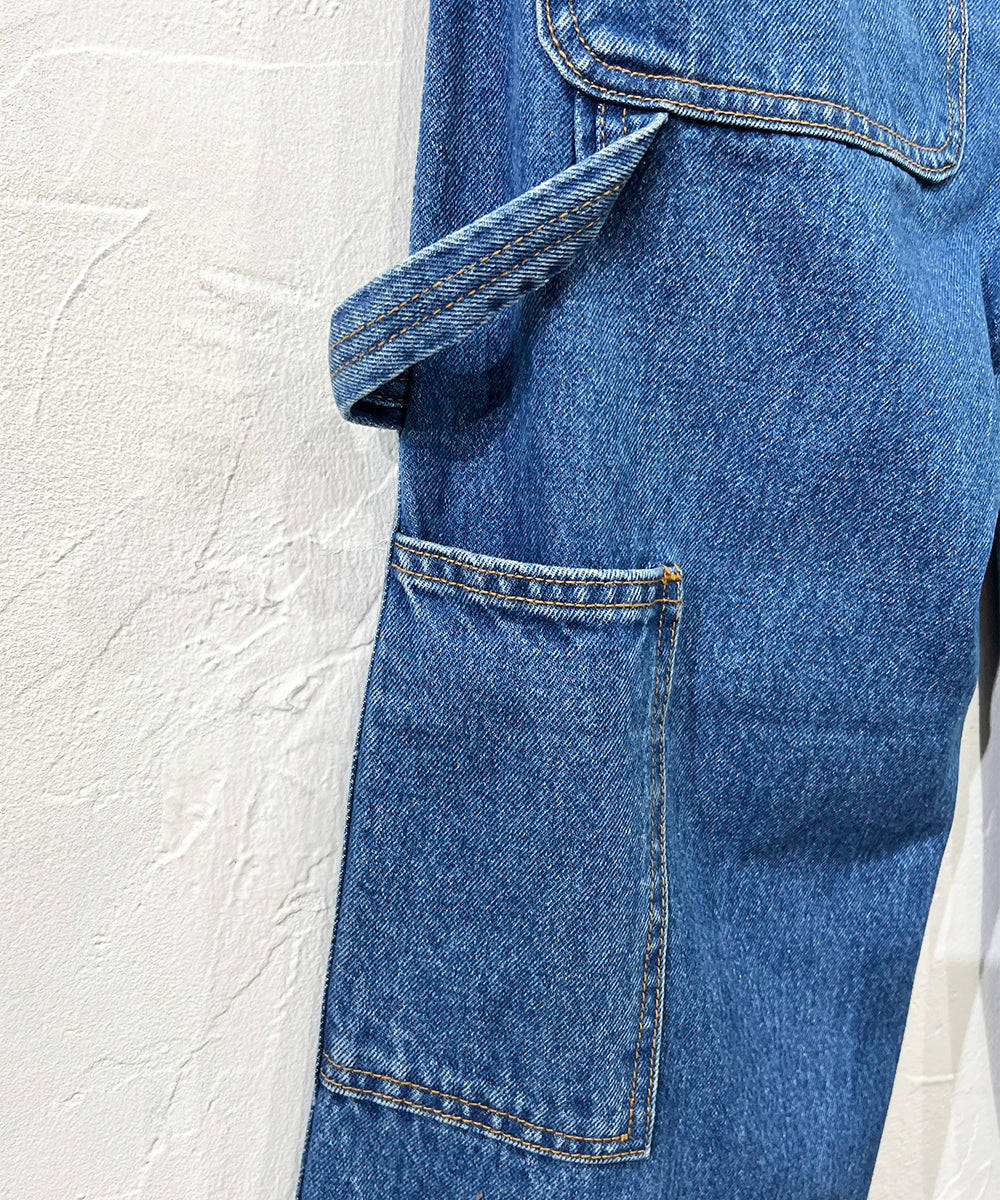 NEO BLUE - Baggy Carpenter Jeans_MEDIUM INDIGO