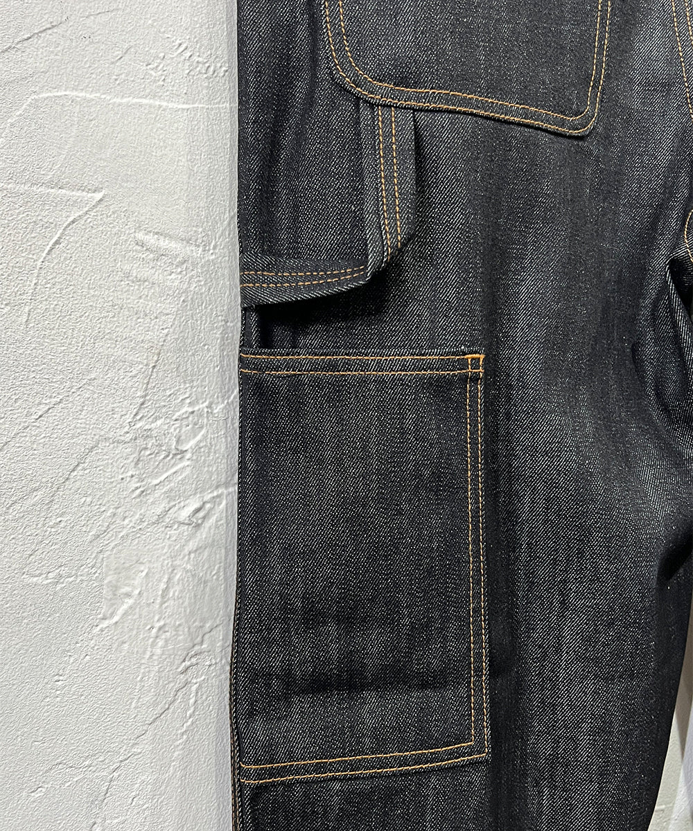 NEO BLUE - Baggy Carpenter Jeans_INDIGO BLACK