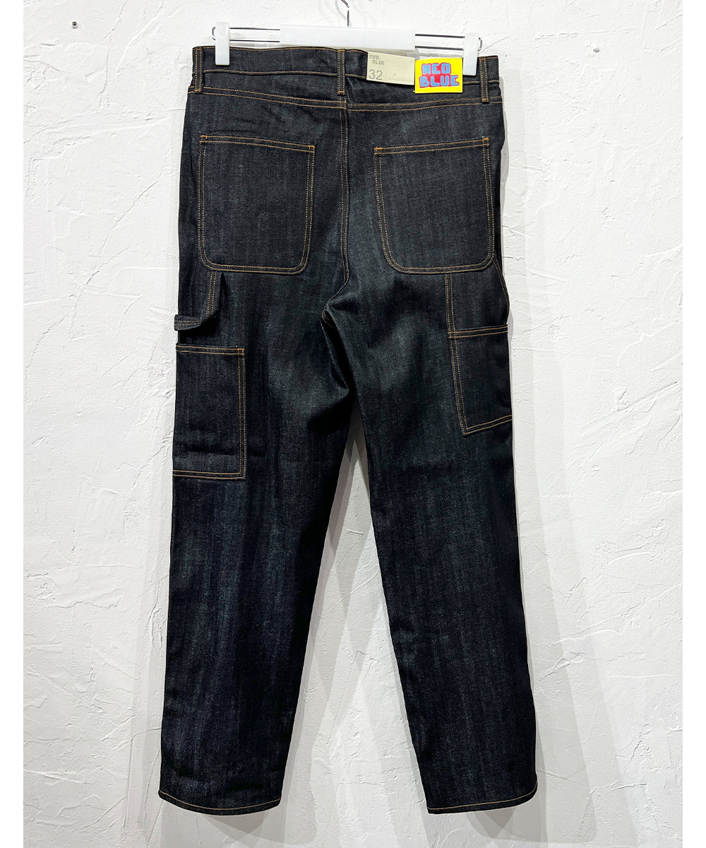 NEO BLUE - Baggy Carpenter Jeans_INDIGO BLACK