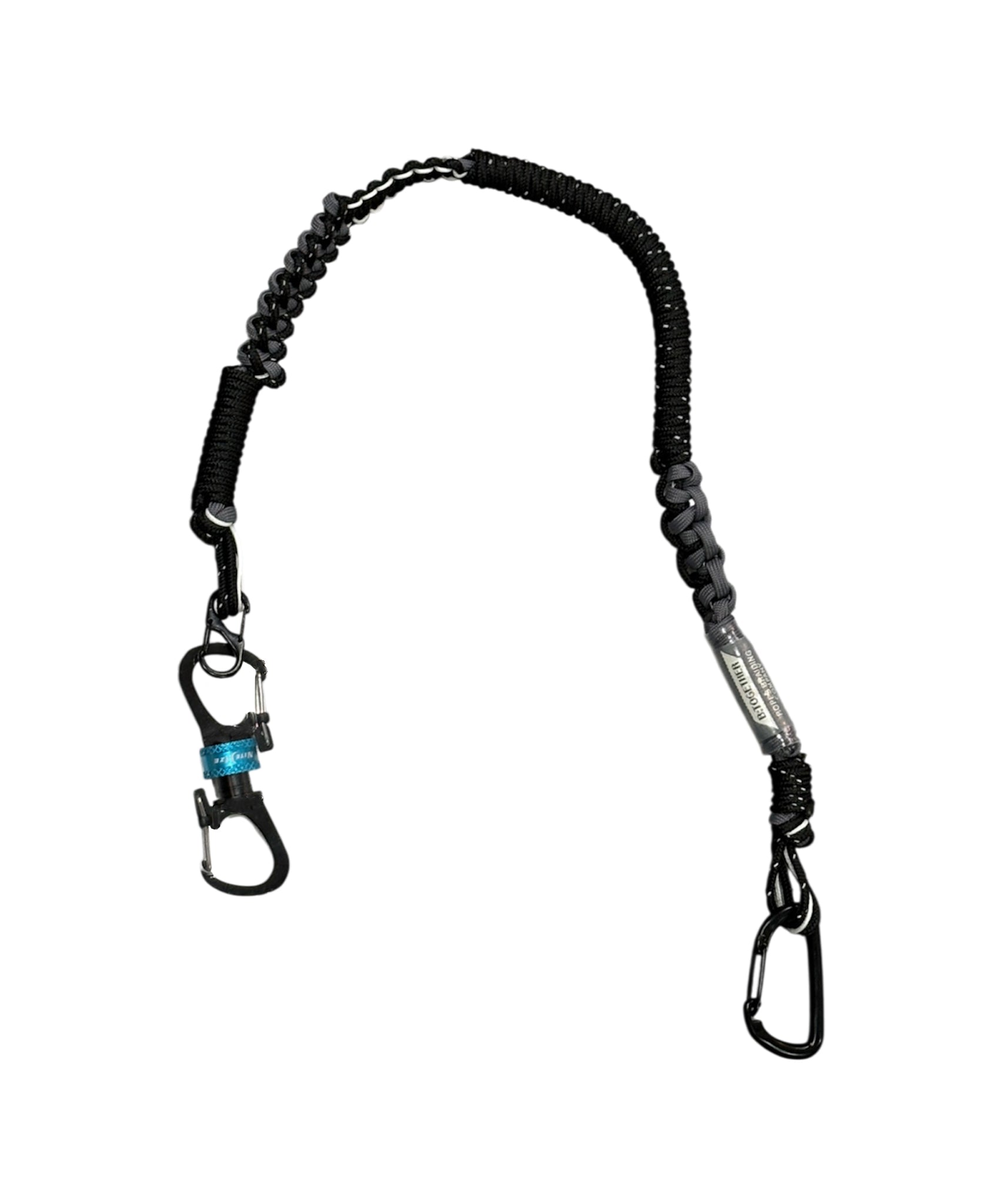 NITE IZE - 360° MAGNETIC LOCKING DUAL CARABINER / BLUE