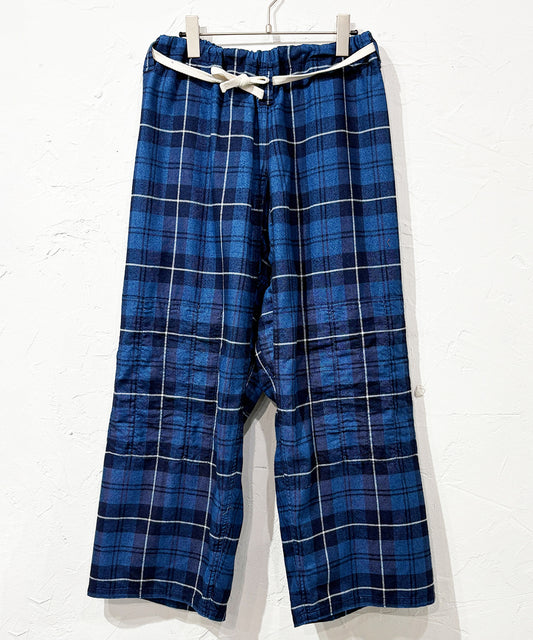 児島新鮮組 [KOJIMA SHINSENGUMI]JU-DO PANTS BLUE CHECK ONLINE STORE PAGE | コジマシンセングミ - ジュウドウ パンツ ブルー チェック オンライン ストア ページ商品画像