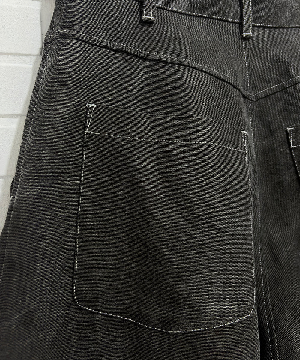 O PROJECT - WORKERS TROUSERS / WASHED SUMI