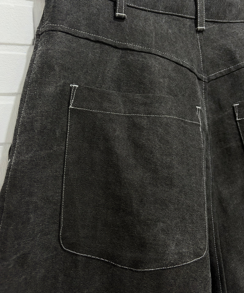 O PROJECT - WORKERS TROUSERS / WASHED SUMI
