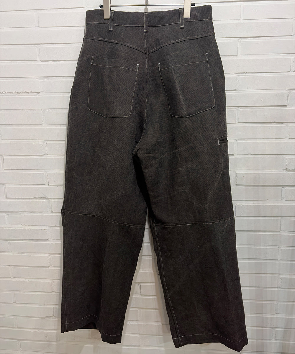 O PROJECT - WORKERS TROUSERS / WASHED SUMI
