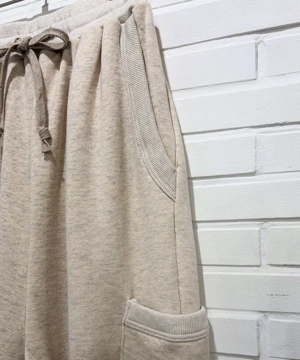 O PROJECT - SIDE POCKET JOGGING PANTS / OATMEAL