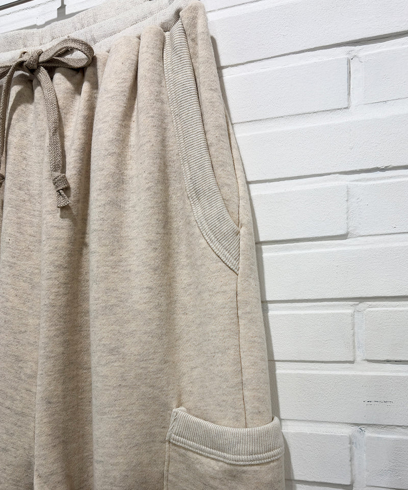 O PROJECT - SIDE POCKET JOGGING PANTS / OATMEAL