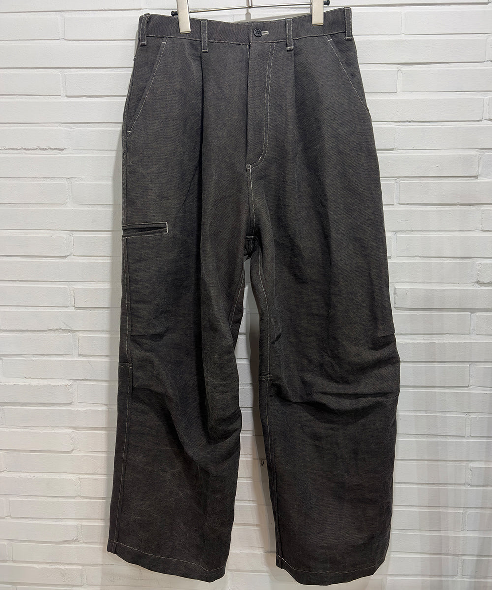 O PROJECT - WORKERS TROUSERS / WASHED SUMI