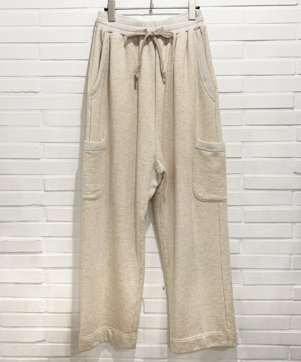 O PROJECT - SIDE POCKET JOGGING PANTS / OATMEAL
