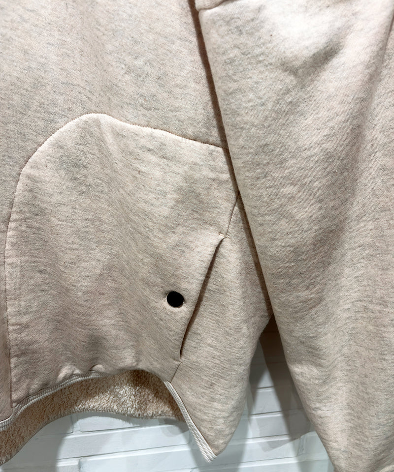 O PROJECT - WIDE FIT HOODED SWEAT / OATMEAL