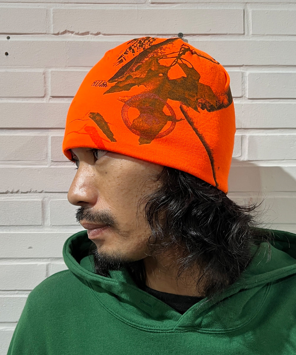 8" licensed camo beanie - ORANGE EYE2