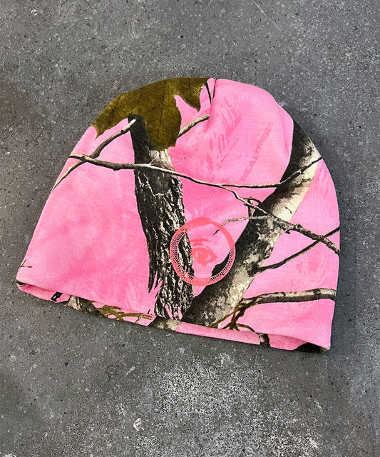 8" licensed camo beanie - PINK EYE1