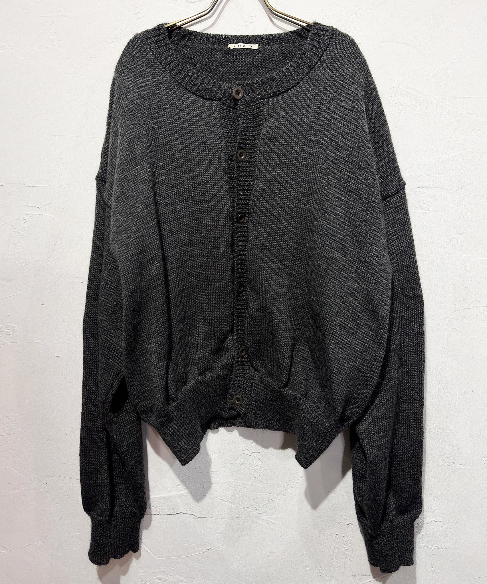 SONO - CASPA cardigan / CHARCOAL