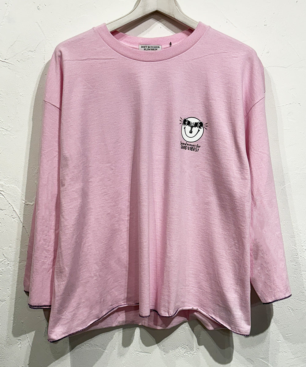 DIET BUTCHER SLIM SKIN - SINE WAVE LS / LIGHT PINK