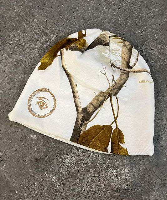 8" licensed camo beanie - WHITE EYE1