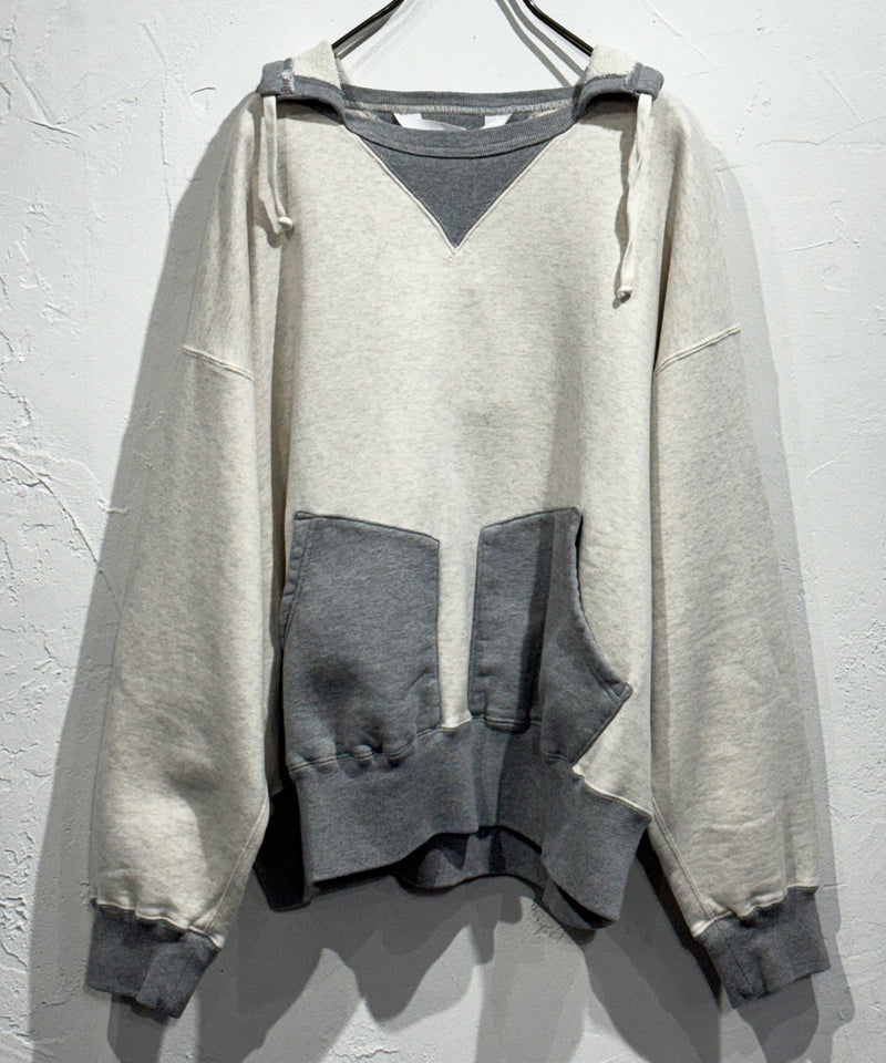 ANDER - AFTER HOODED SWEAT / OATMEAL×HEATHER 商品画像 - DB&BAR