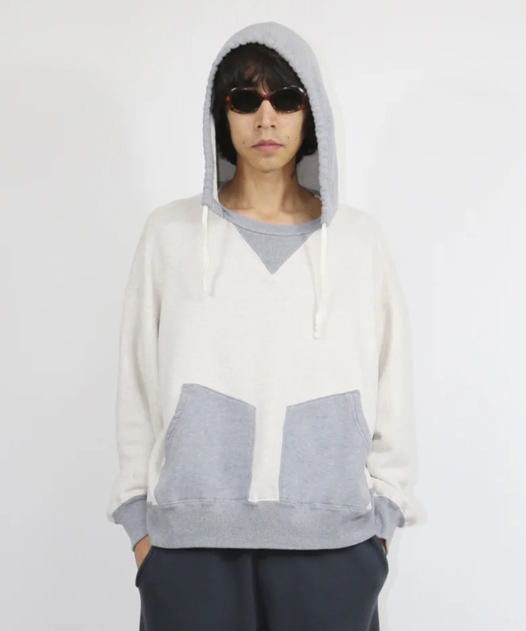 ANDER - AFTER HOODED SWEAT / OATMEAL×HEATHER - DB&BAR
