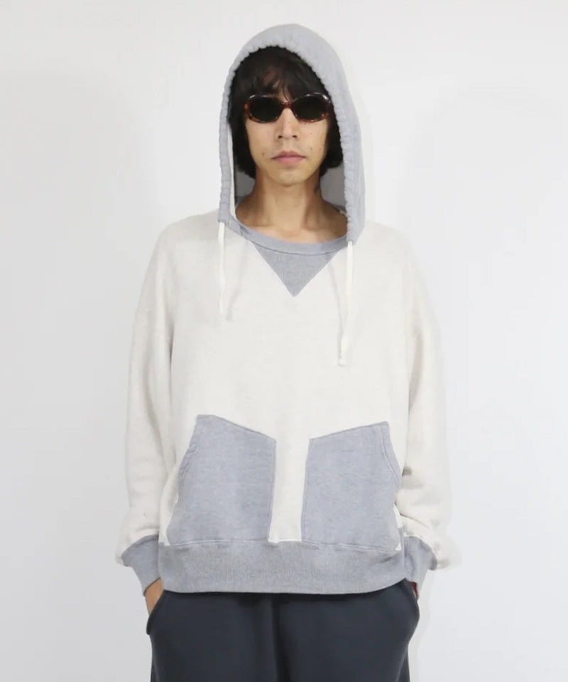 ANDER - AFTER HOODED SWEAT / OATMEAL×HEATHER 商品画像 - DB&BAR