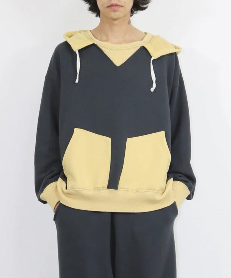 ANDER - AFTER HOODED SWEAT / OFF BLACK×AGING GOLD 商品画像 - DB&BAR