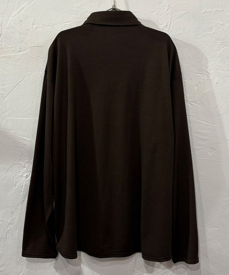 ANDER - MERINO SHIRT / DK BROWN 商品画像 - DB&BAR