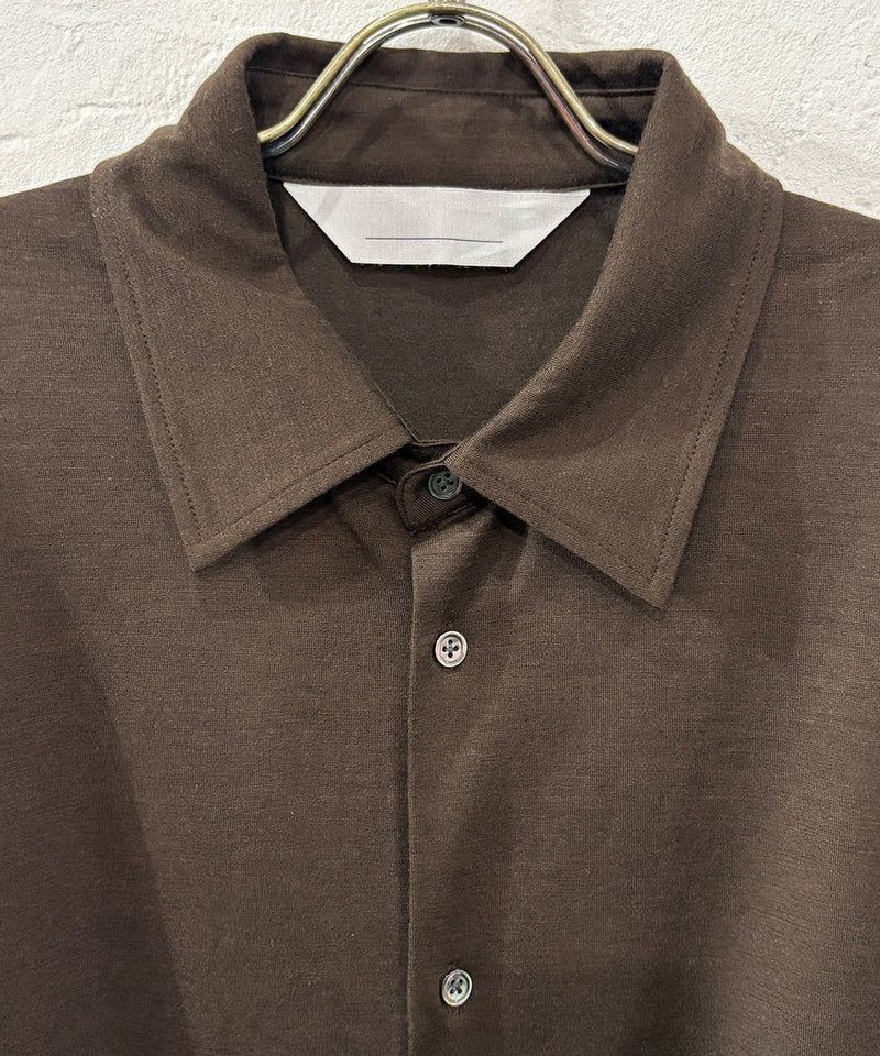 ANDER - MERINO SHIRT / DK BROWN 商品画像 - DB&BAR