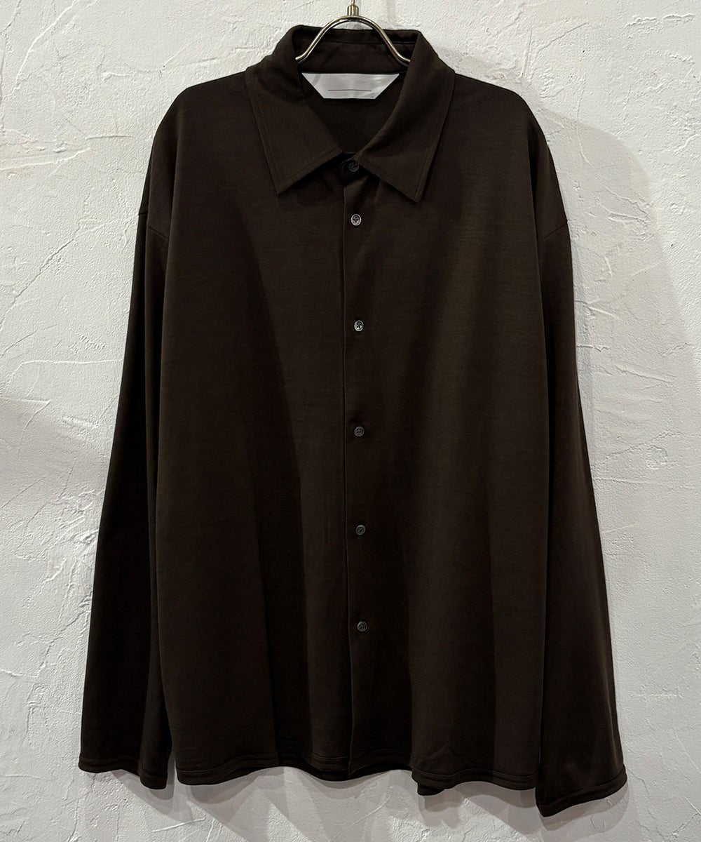 ANDER - MERINO SHIRT / DK BROWN 商品画像 - DB&BAR