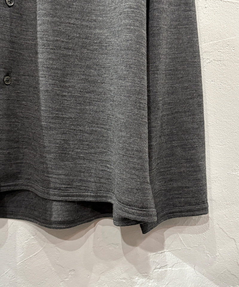 ANDER - MERINO SHIRT / MID GREY 商品画像 - DB&BAR