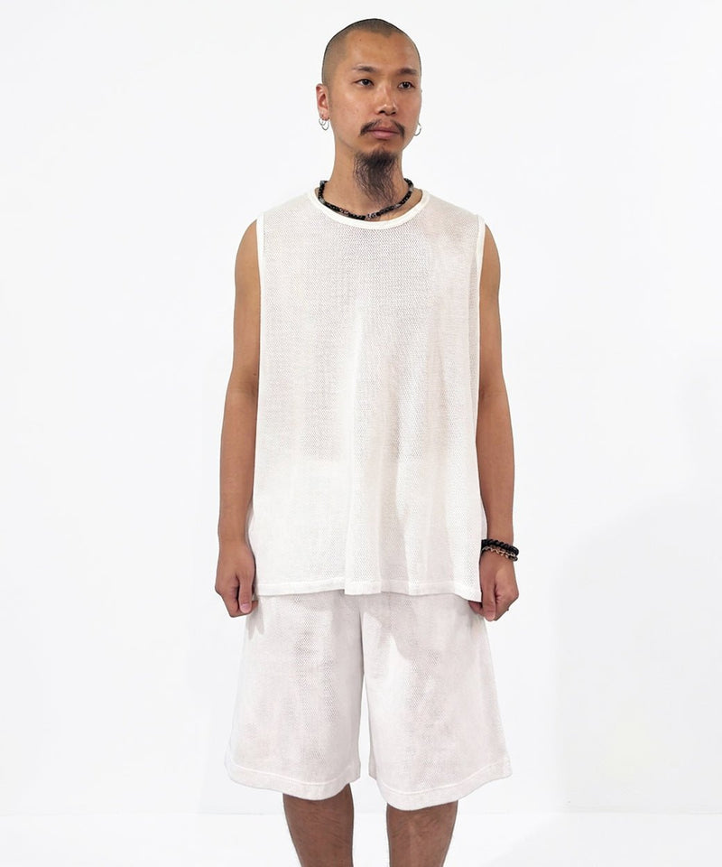 ANDER - MESH SHORTS OFF WHITE 商品画像 - DB&BAR
