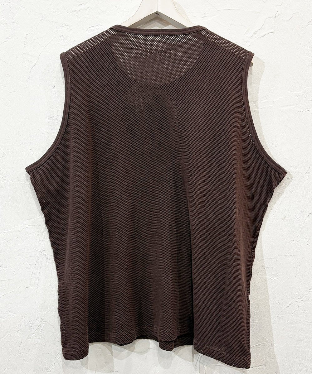ANDER - MESH SLEEVELESS DK BROWN 商品画像 - DB&BAR