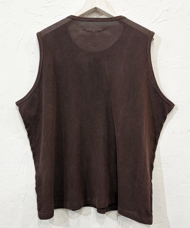 ANDER - MESH SLEEVELESS DK BROWN 商品画像 - DB&BAR