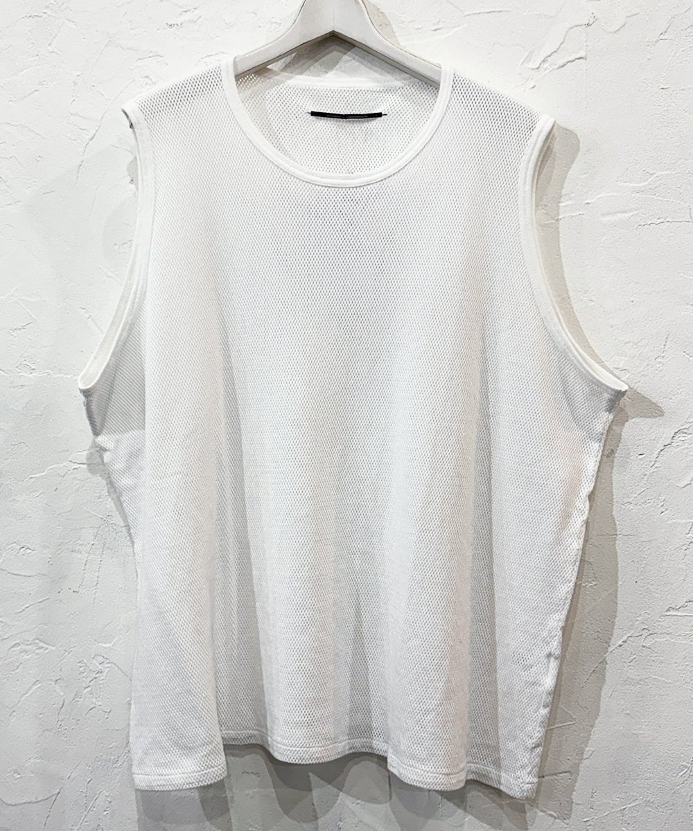 ANDER - MESH SLEEVELESS OFF WHITE - DB&BAR