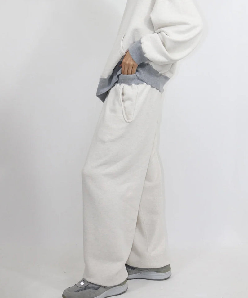 ANDER - SIDE SEAMLESS SWEAT PANTS / OATMEAL×HEATHER 商品画像 - DB&BAR