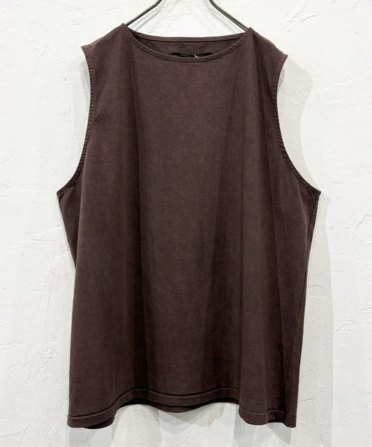 ANDER - SLEEVELESS POISON TEE DK BROWN - DB&BAR