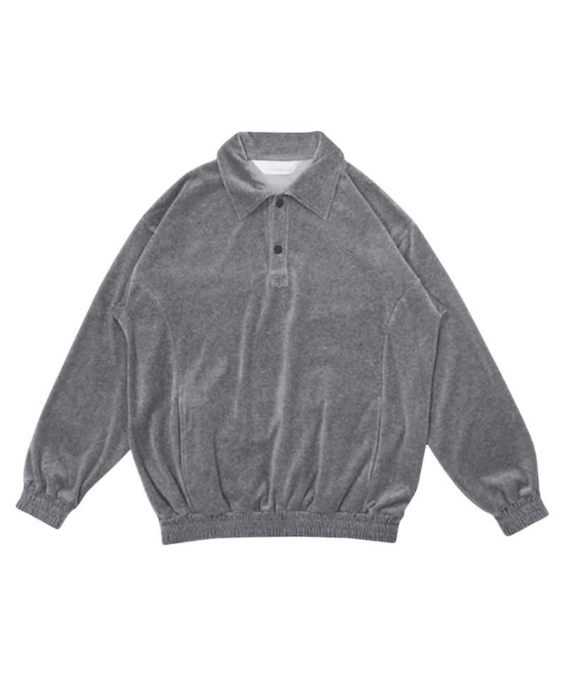 ANDER - VELOUR POLO / HEATHER 商品画像 - DB&BAR