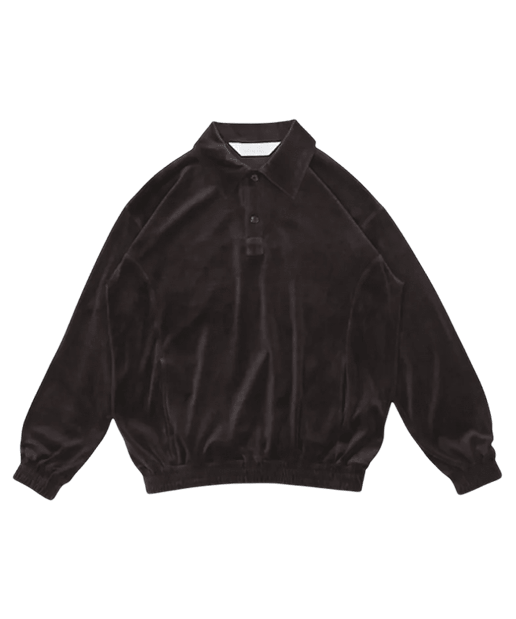ANDER - VELOUR POLO / SHINE BROWN 商品画像 - DB&BAR