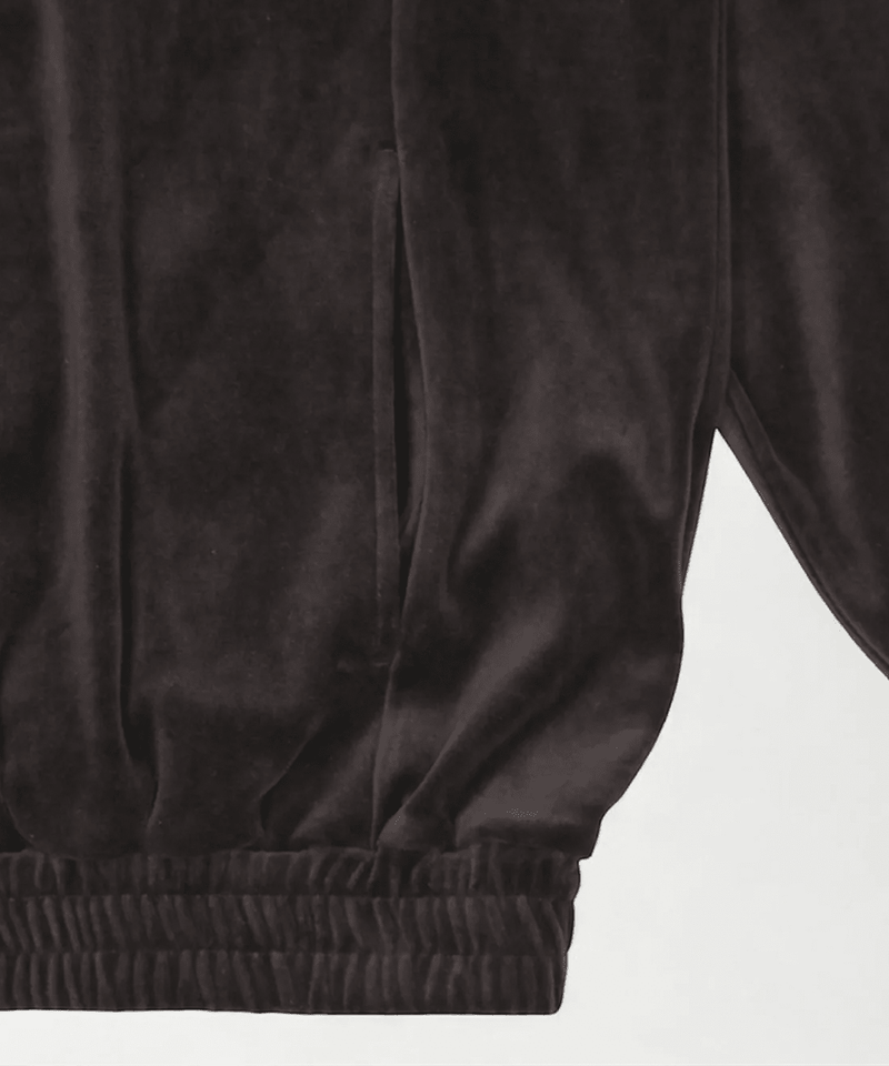 ANDER - VELOUR POLO / SHINE BROWN 商品画像 - DB&BAR