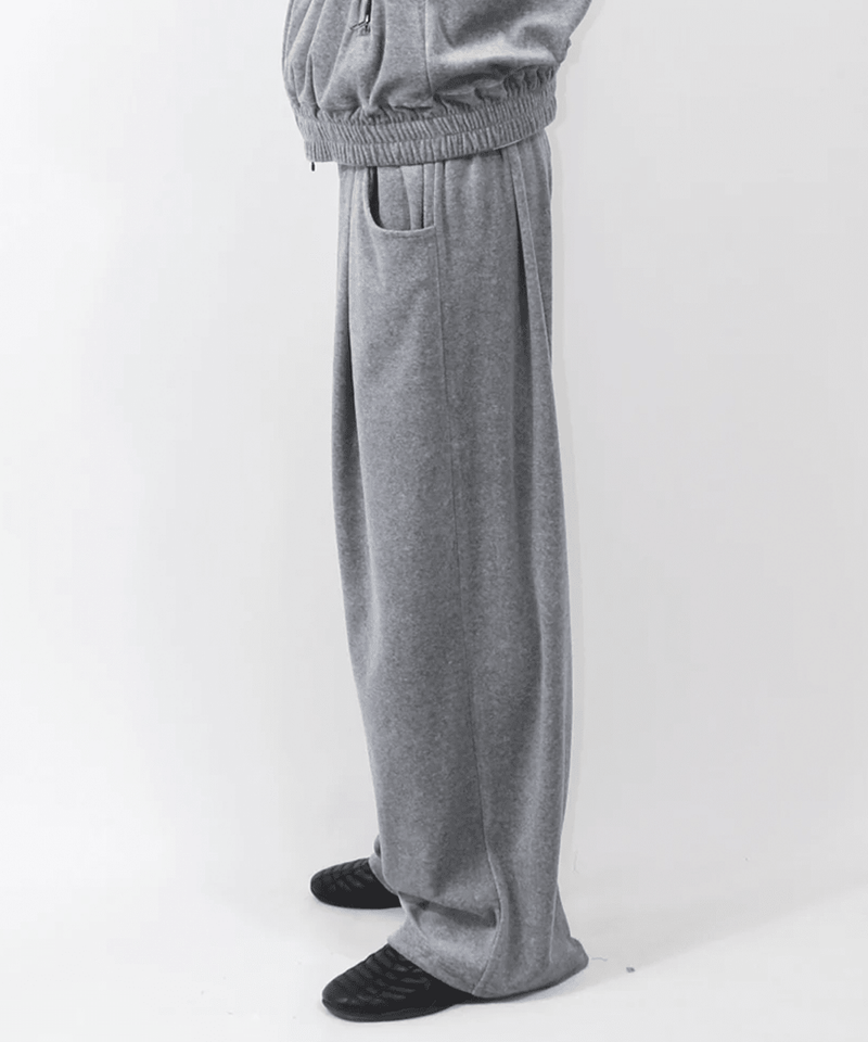 ANDER - VELOUR TUCK PANTS / HEATHER 商品画像 - DB&BAR