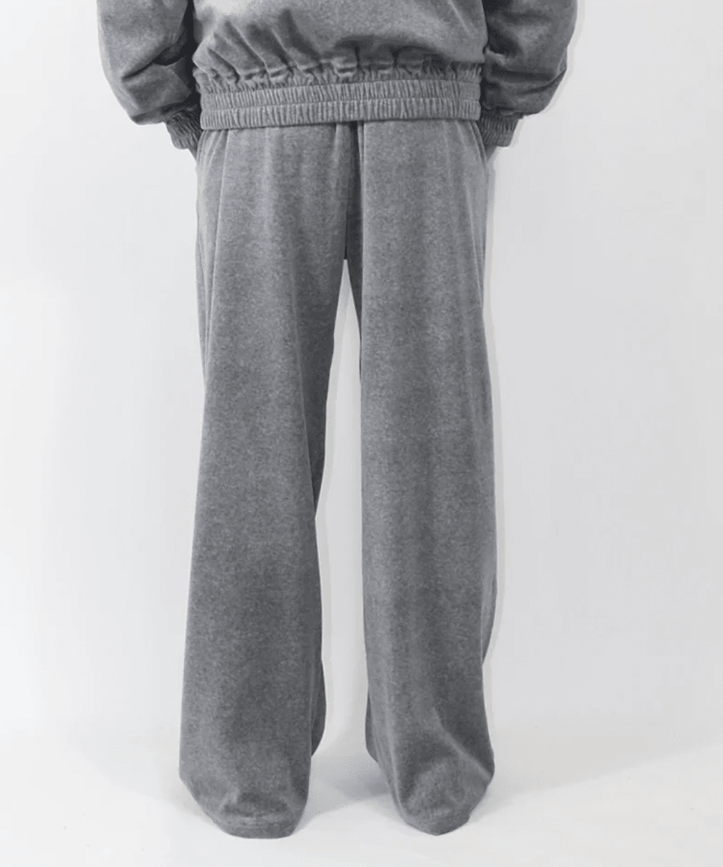 ANDER - VELOUR TUCK PANTS / HEATHER 商品画像 - DB&BAR